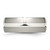 Chisel Titanium Polished with Sterling Silver Inlay 8mm Band - TB-AFE0CFF1-8224