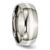 Chisel Titanium Polished with Sterling Silver Inlay 8mm Band - TB-B0EB7F7A-1147