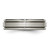 Chisel Titanium Satin and Polished 6mm Grooved Edge Band - TB-C6931C33-9039