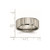 Chisel Titanium Satin and Polished 8mm Grooved Band - TB-71DE0454-1131