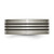 Chisel Titanium Satin and Polished Black Enamel Striped 8mm Flat Band - TB-4A1D52B4-4094