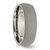Chisel Titanium Stone Finish 7mm Half Round Band - TB-166D3B3B-8851