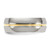 Chisel Titanium Yellow IP-plated Grooved 8mm Polished Band - TB-15A87928-3143