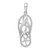 De-Ani Sterling Silver Rhodium-Plated 3D Cut-Out Starfish Flip-flop Pendant