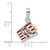 De-Ani Sterling Silver Rhodium-Plated 3D Enameled Bag of Popcorn Pendant