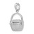De-Ani Sterling Silver Rhodium-Plated 3D Moveable Large Nantucket Basket Pendant