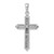 De-Ani Sterling Silver Rhodium-plated Passion Cross with Frame Pendant
