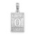 De-Ani Sterling Silver Rhodium-Plated Polished 0 Mile Marker Key West Pendant - QC-3BE03CA4-1784