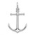 De-Ani Sterling Silver Rhodium-Plated Polished 3D Anchor Pendant - QC-0A86AB41-8839
