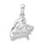De-Ani Sterling Silver Rhodium-Plated Polished 3D Conch Shell Pendant - QC-816A6242-4075