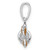 De-Ani Sterling Silver Rhodium-Plated Polished 3D Enameled Golf Bag Pendant