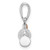 De-Ani Sterling Silver Rhodium-Plated Polished 3D Enameled Golf Bag Pendant