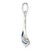 De-Ani Sterling Silver Rhodium-Plated Polished 3D Enameled Sailboat Pendant
