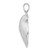 De-Ani Sterling Silver Rhodium-Plated Polished 3D Large Clam Shell Pendant