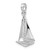 De-Ani Sterling Silver Rhodium-Plated Polished 3D Sailboat Pendant - QC-2EC7172C-6960