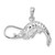 De-Ani Sterling Silver Rhodium-Plated Polished 3D Shrimp Pendant