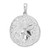 De-Ani Sterling Silver Rhodium-Plated Polished and Textured Sand Dollar Pendant - QC-D804B7F9-5633