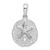 De-Ani Sterling Silver Rhodium-Plated Polished and Textured Small Sand Dollar Pendant - QC-15877EA6-3606