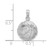 De-Ani Sterling Silver Rhodium-Plated Polished Basketball Pendant