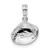 De-Ani Sterling Silver Rhodium-Plated Polished Clam Shell Pendant - QC-046BD2E2-9708