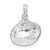 De-Ani Sterling Silver Rhodium-Plated Polished Clam Shell Pendant - QC-0B88812F-5733