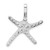 De-Ani Sterling Silver Rhodium-Plated Polished Dancing Starfish Slide - QC-5FFCC642-1469