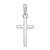 De-Ani Sterling Silver Rhodium-plated Polished Flat Latin Cross Pendant - QC-ECF13F86-9428