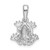De-Ani Sterling Silver Rhodium-Plated Polished Frog Pendant - QC-3C8CE758-5306