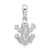 De-Ani Sterling Silver Rhodium-Plated Polished Frog Pendant - QC-DB7BD52E-1239