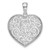 De-Ani Sterling Silver Rhodium-plated Polished Heart with 14k Accent Pendant