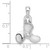 De-Ani Sterling Silver Rhodium-Plated Polished Moveable 3D Propeller Pendant - QC-B7680309-3813