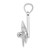 De-Ani Sterling Silver Rhodium-Plated Polished Moveable 3D Propeller Pendant - QC-CE6EB5CA-7072