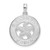 De-Ani Sterling Silver Rhodium-Plated Polished Sanibel Circle with Starfish Pendant