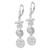 De-Ani Sterling Silver Rhodium-Plated Polished Sea Life Leverback Earrings