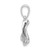 De-Ani Sterling Silver Rhodium-Plated Polished Seal Pendant