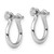 De-Ani Sterling Silver Rhodium-plated Polished Small Shackle Link Screw Earrings