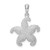 De-Ani Sterling Silver Rhodium-Plated Polished Starfish Pendant - QC-72399C23-4351