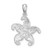 De-Ani Sterling Silver Rhodium-Plated Polished Starfish Pendant - QC-72399C23-4351