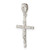 De-Ani Sterling Silver Rhodium-Plated Polished Thin Crucifix Pendant