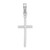 De-Ani Sterling Silver Rhodium-Plated Polished Thin Latin Cross Pendant