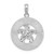 De-Ani Sterling Silver Rhodium-Plated Port Aransas Circle with Starfish Pendant