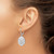De-Ani Sterling Silver Rhodium-Plated Sand Dollar Starfish Leverback Earrings - QE-976B976E-1233