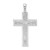 De-Ani Sterling Silver Rhodium-Plated Textured Latin Crucifix Pendant