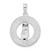 De-Ani Sterling Silver Rhodium-Plated Textured Siesta Key Florida with Flip-flop Pendant