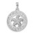 De-Ani Sterling Silver Rhodium-Plated Textured Turks and Caicos with Starfish Pendant