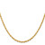14K 24 Inch 2.75mm Diamond-cut Quadruple Rope Lobster Clasp Chain