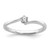 First Promise 14k White Gold 1/8 carat Lab Grown Diamond VS/SI+ G+ Complete Petite Engagement Ring - RM-7FEF0BE4-3156