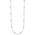 Herco Platinum Polished Bezel Set 14 Station 18 Inch Necklace Mounting