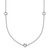 Herco Platinum Polished Bezel Set 7 Station 18 Inch Necklace Mounting - PT-1E5DADC5-1439
