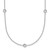 Herco Platinum Polished Bezel Set 7 Station 18 Inch Necklace Mounting - PT-F9AB2364-8964